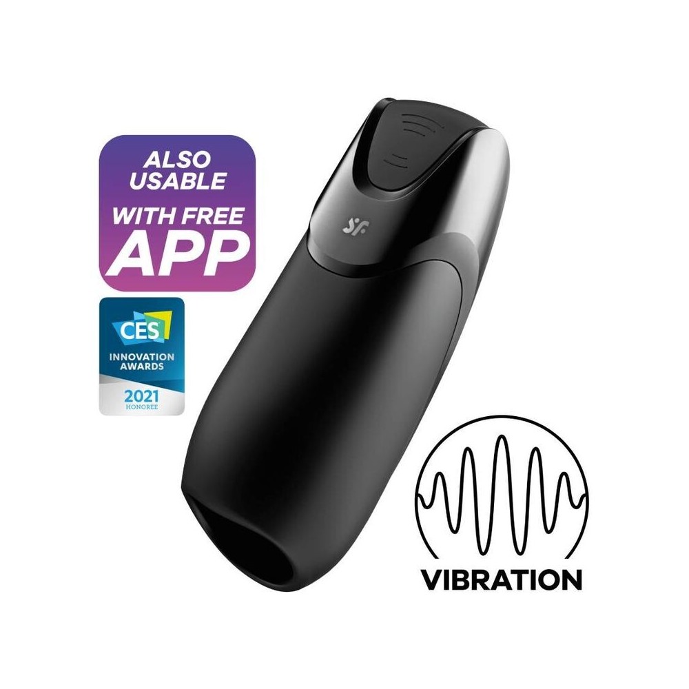 SATISFYER - MEN VIBRATION+ BLACK