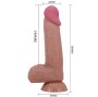 PRETTY LOVE - SLIDING SKIN SERIES REALISTISCHER DILDO MIT SCHIEBENDEM BRAUNEN HAUTSAUGNAPF 20,6 CM