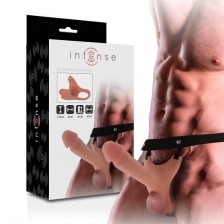 INTENSE - HARNAIS CREUX AVEC GODE EN SILICONE 16 X 3,5 CM