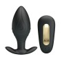 PRETTY LOVE - VIBRATORE RICARICABILE PLUG ANALE REGINA NERO