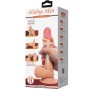 PRETTY LOVE - SLIDING SKIN SERIES REALISTISCHER DILDO MIT SLIDING SKIN SAUGNAPF 19,4 CM