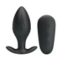 PRETTY LOVE - VIBRATORE RICARICABILE PLUG ANALE REGINA NERO