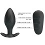 PRETTY LOVE - VIBRATEUR RECHARGEABLE REGINA ANAL PLUG NOIR