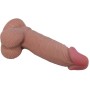PRETTY LOVE - SLIDING SKIN SERIES REALISTIC DILDO WITH SLIDING BROWN SKIN SUCTION CUP 19.4 CM