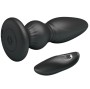 MR PLAY - LEISTUNGSSTARKER VIBRATOR MIT FERNBEDIENUNG, ANALSTECKER, SCHWARZ