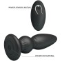 MR PLAY - LEISTUNGSSTARKER VIBRATOR MIT FERNBEDIENUNG, ANALSTECKER, SCHWARZ