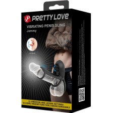 PRETTY LOVE - JAMMY PENIS-HÜLLE 12 VIBRATIONEN MIT WIEDERAUFLADBARER SILIKON-ZUNGE