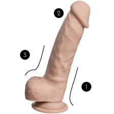 SILEXD - MODEL 1 REAL SKIN REALISTIC PENIS THERMO REACTIVE 17.8 CM PREMIUM SILEXPAN FLESH