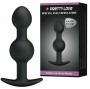 PRETTY LOVE - BALLES ANAL EN SILICONE SPÉCIALE STIMULATION 10.3 CM NOIRES