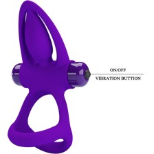 PRETTY LOVE - VIBRATORRING 10 VIBRATIONEN LILA SILIKON