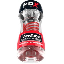 PDX ELITE - STROKER VIEWTUBE 2 SPIRALKOMPRESSION TRANSPARENT