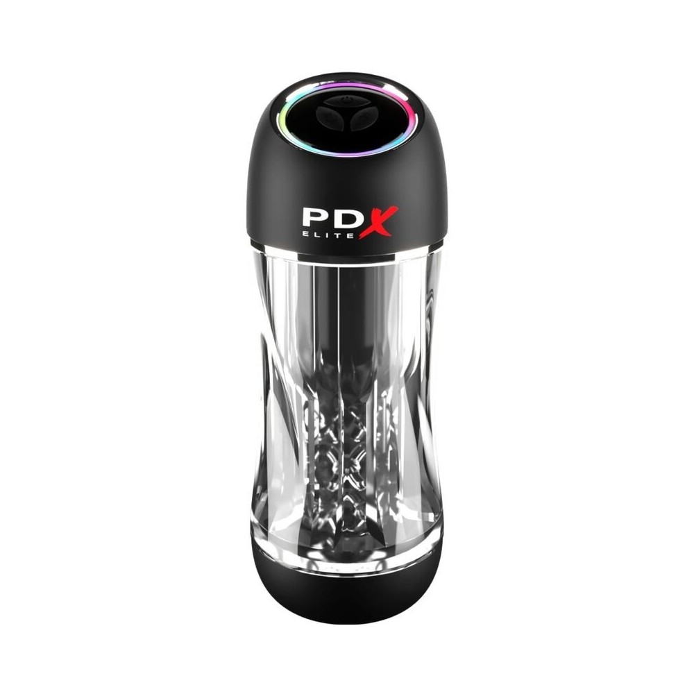 PDX ELITE - VIBRATEUR STROKER VIEWTUBE PRO TRANSPARENT