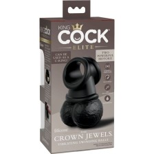 KING COCK - ELITE RING WITH TESTICLE VIBRATING SILICONE