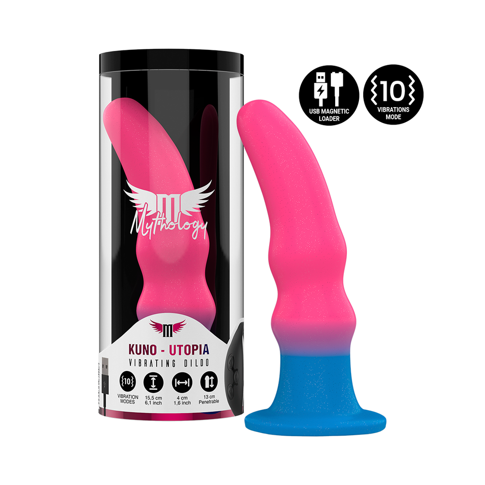 MYTHOLOGY - KUNO UTOPIA DILDO M - VIBRATEUR COMPATIBLE AVEC LA TECHNOLOGIE SANS FIL WATCHME