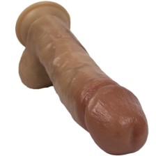 SILEXD - MODEL 2 REAL SKIN SUPER REALISTIC PENIS THERMO REACTIVE 21 CM PREMIUM SILEXPAN BROWN