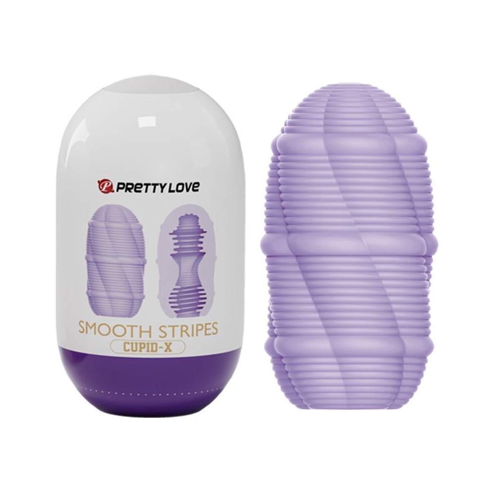 PRETTY LOVE - SMOOTH STRIPES CUPID MASTURBATOR EGG