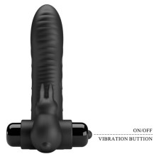 PRETTY LOVE - VANCE BLACK RABBIT VIBRATOR FINGER COVER