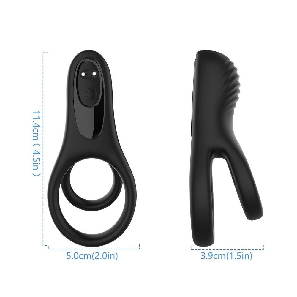 ARMONY - DOUBLE RING VIBRATOR BLACK