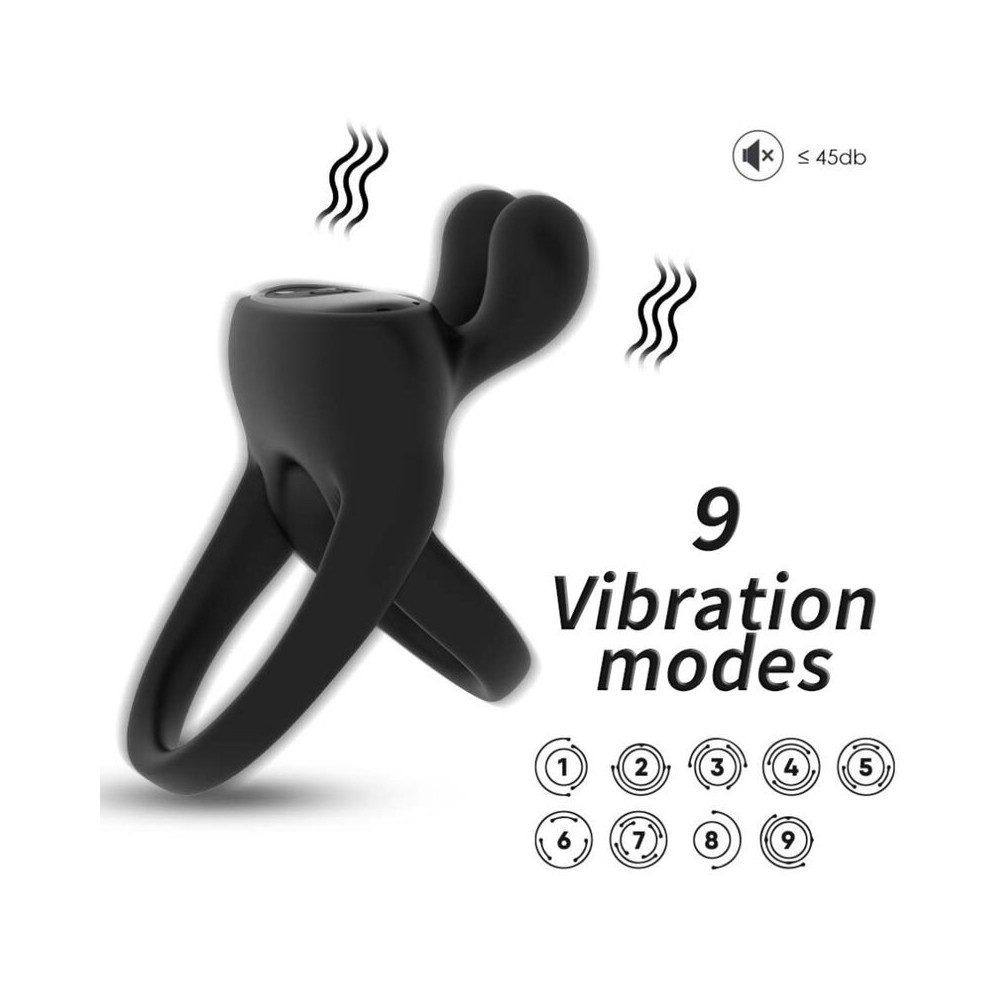 ARMONY - RINGVIBRATOR KANINCHEN SCHWARZ