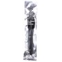 ALL BLACK - RIDGED SHOWER ANAL SILICONE 27 CM