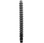 ALL BLACK - MEGA RIPPLE SHOWER ANAL SILICONE 28,5 CM