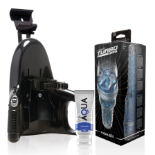 FLESHLIGHT - TURBO THRUST BLUE ICE + LANÇAMENTO UNIVERSAL + LUBRIFICANTE DE QUALIDADE AQUA 50 ML