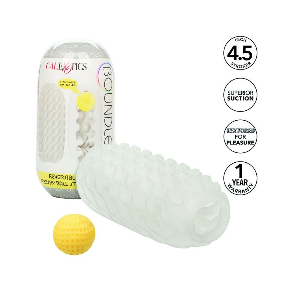 CALEXOTICS - BOUNDLESS REVERSÍVEL SQUISHY BALL STROKE CINZA