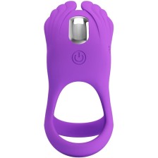 PRETTY LOVE - SILAS VIBRANT PENIS RING 7 VIBRATIONS PURPLE SILICONE