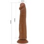 PRETTY LOVE - DILDO REALISTA SHARIFE 25 CM MARROM