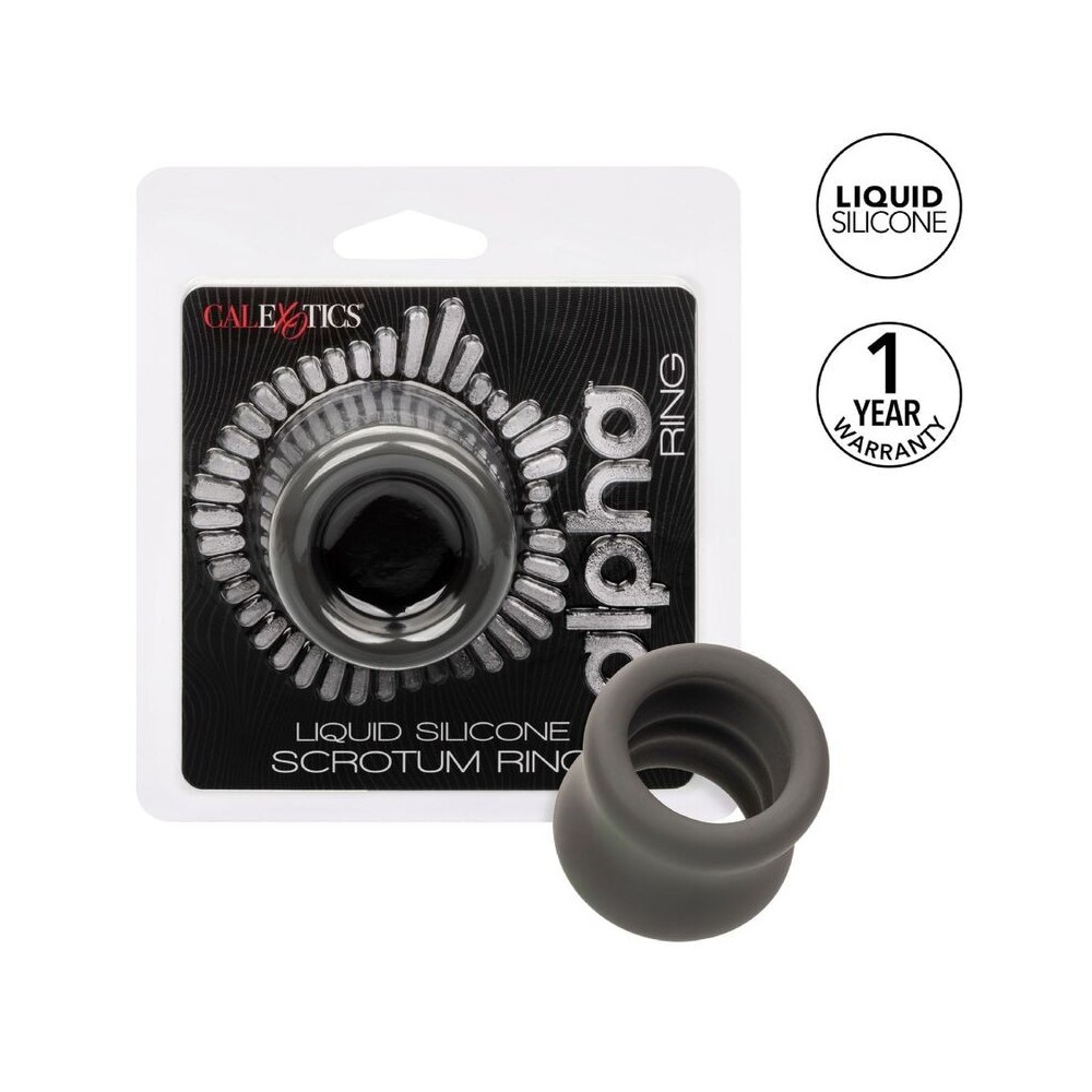 CALEXOTICS - ALPHA SCROTUM STRETCHING RING BLACK