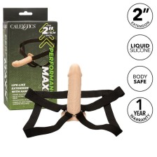 CALEXOTICS - EXTENSION PERFORMANCE MAXX RÉALISTE AVEC HARNAIS PEAU CLAIRE