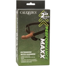 CALEXOTICS - EXTENSION PERFORMANCE MAXX AVEC HARNAIS PEAU BRUN