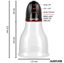 JAMYJOB - POMPA AUTOMATICA PER TESTICOLI XPAND LITE 3 LIVELLI DI ASPIRAZIONE GRIGIA