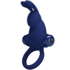 PRETTY LOVE - JIRO RABBIT RING WITH VIBRATION BLUE