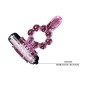 BAILE - SILICONE RING 10 TONGUE RHYTHMS WITH PINK VIBRATION