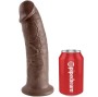 KING COCK - 10 DILDO BROWN 25.4 CM