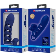 PRETTY LOVE - ALTAF ANEL VIBRADOR COM BAINHA DE SILICONE AZUL