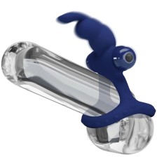 PRETTY LOVE - LUCHITO DOUBLE VIBRATING RING RABBIT BLUE