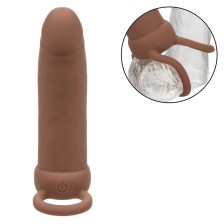 CALEXOTICS - MAXX THICK DOUBLE PÉNÉTRATEUR 10 VIBRATIONS MARRON