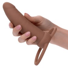 CALEXOTICS - MAXX THICK DUAL PENETRATOR 10 VIBRATIONS BROWN