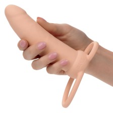 CALEXOTICS - MAXX THICK DUAL PENETRATOR 10 VIBRATIONS FLESH