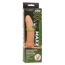 CALEXOTICS - MAXX THICK DUAL PENETRATOR 10 VIBRATIONS FLESH