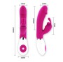 PRETTY LOVE - FLIRTATION VIBRATOR WITH RABBIT GENE