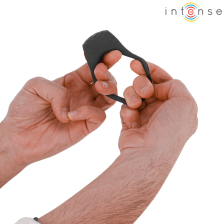 INTENSE - CLOVER VIBRATOR PENIS RING 10 VIBRATIONS BLACK