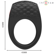 INTENSE - CLOVER VIBRATOR PENIS RING 10 VIBRATIONS BLACK