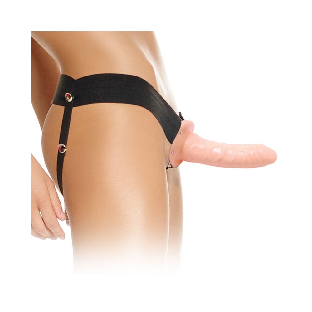 FETISH FANTASY SERIES - ARNES OCO AJUSTÁVEL DE CARNE STRAP ON 15 CM