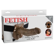 FETISH FANTASY SERIES - SERIES 7 HOLLOW STRAP-ON WITH BALLS