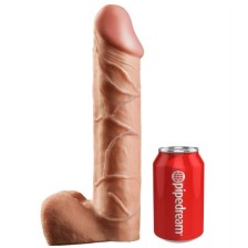 KING COCK - 30,5 CM SISTEMA DI SOSPENSIONE CON CINTURINO CAVO - CARNE