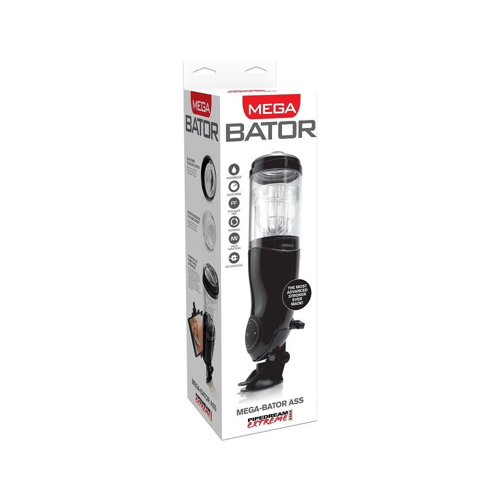 EXTREME TOYZ - MASTURBATEUR MLE USB PDX MEGA BATOR ANO NOIR