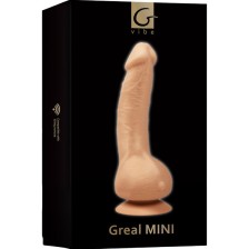 G-VIBE - GREAL MINI VIBRATOR DILDO NATURAL SILICONE